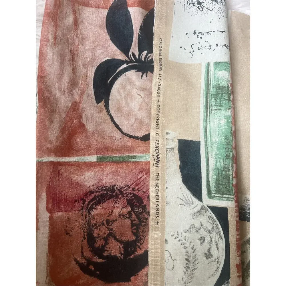Vtg Texoprint Netherlands Fabric Lot 3 Original Design 417-34026 Cotton Quilt